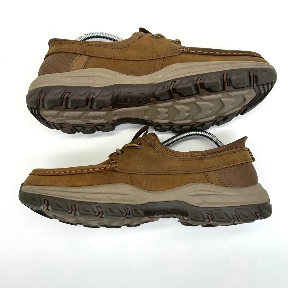 Skechers Knowlson Shore Thing Shoes Mens 9.5 Desert Brown Slip-in Boat Relaxed